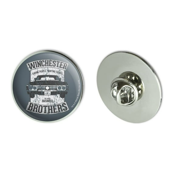 Supernatural Winchester Brother's Impala Metal 1.1" Tie Tack Hat Lapel Pin Pinback