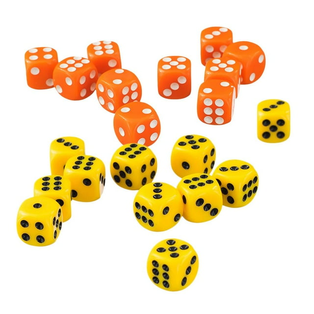 100 Piezas de dados D6 de 12 mm Sunnimix para Dungeons And Dragons RPG