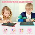 thumbnail image 6 of 2 Pack LCD Writing Tablet, 10 inch Reusable Drawing Pad for Kids, Colourful Screen Drawing Tablet Doodle Board w/ Stylus Pen, Toy for 3 4 5 6 7 8 Years Old, Gifts for Kids and Adults, Pink & Blue, 6 of 9