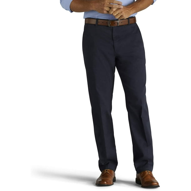 Lee Mens Pants 34X30 Khakis Relaxed Fit FlexWaist Stretch 34