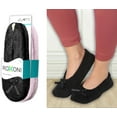 thumbnail image 2 of Roxoni Women's Terry Classic Cotton & Velour Ballerina Slippers Pack of 2 (runs small, size up), 2 of 3