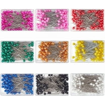 900Pcs Metal Ball Head Sewing Pins Colored Straight Pins 1.48In Long Small Pearlized Ball Fabric Stainless Steel Quilting Dressmaker Pin Kit