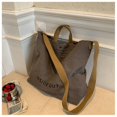 thumbnail image 3 of Bolso de mano de lona UICIOP, casual, bandolera, de trabajo, gris, 3 of 7
