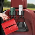 thumbnail image 3 of Car Phone Holder Cup Holder Multi-Functional Portable Water Bottle Hanger, Seat Back Organizer with Storage Hooks for Phone Drinks Small Items, Car Seat Storage Bag, 3 of 7