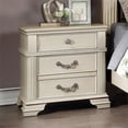 thumbnail image 5 of Furniture of America Charo Traditional White Wood Nightstand with USB Set of 2, 5 of 7