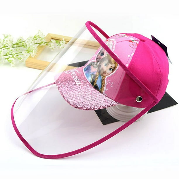 Disney Frozen Minnie Mouse 2-8 Years Old Boys Girls Summer Fashion Foldable  Baseball Cap with Removable Plastic Protection Cover 