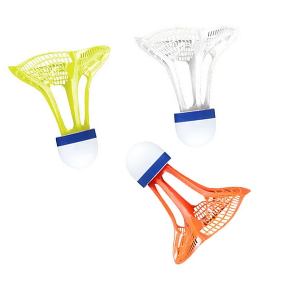 Maoww 3x Windproof Badminton Lightweight for All Levels Grasslands Beaches Players Mixed Colors 7.5x7.3cm