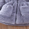 thumbnail image 5 of GYRATEDREAM Toddler Baby Girl Winter Coat Dress Coat Warm Woolen Jacket Long Sleeve Zipper Trench Coat Kids Peacoat Outwear Clothes for 2Y Gray, 5 of 9