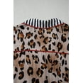 thumbnail image 6 of Chic Khaki & Leopard Contrast Long Pajama Set for Women – Stylish and Comfortable for Daily Relaxation, 3X, 6 of 12