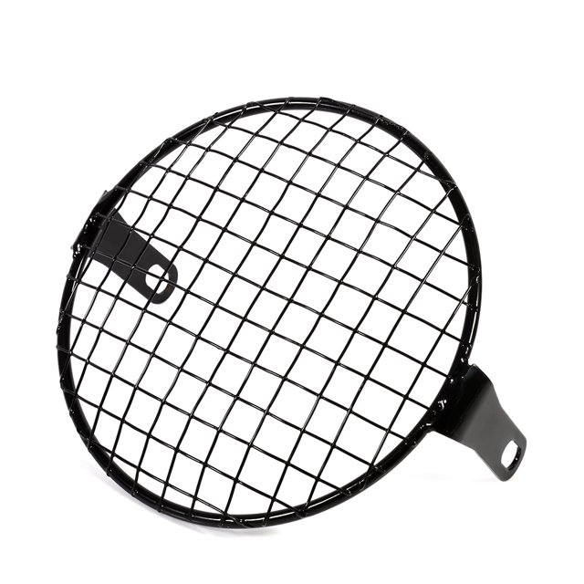 Headlight Grill , Metal Mesh 6.3" Retro Motorcycle Cafe Racer Headlight Lamp Grille Cover Durability Headlight Cover For Car Decoration