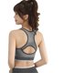 thumbnail image 5 of Minnieouse Conjunto de pantalones cortos con sujetador deportivo elástico, ropa interior de copa 3/4, traje de Yoga con correas anchas Camisetas sin mangas Negro, 5 of 6