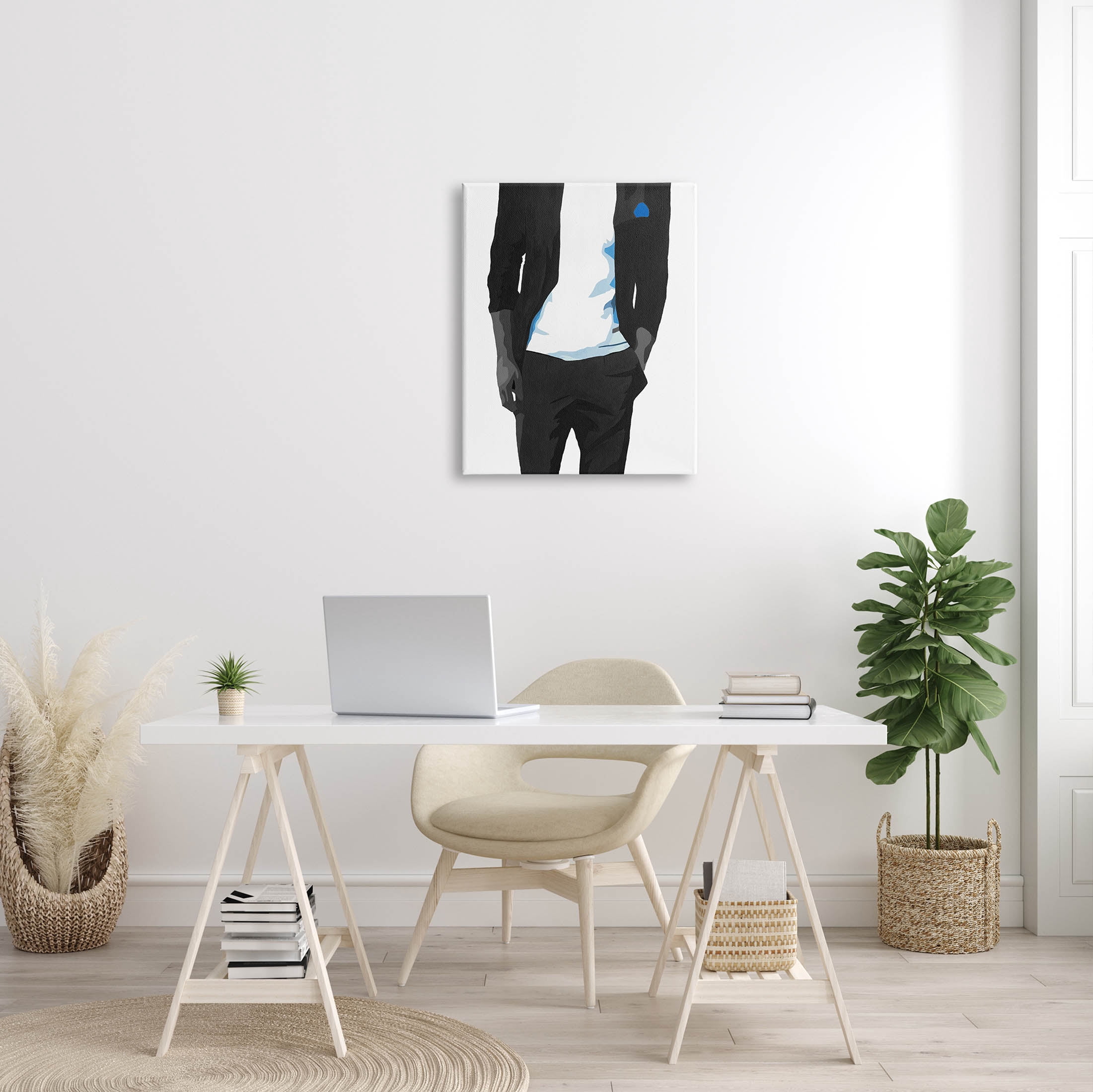 Stupell Industries Modern Chic Dressed Man Graphic Art Gallery Wrapped Canvas Print Wall Art, Design by Beth Ann Lawson