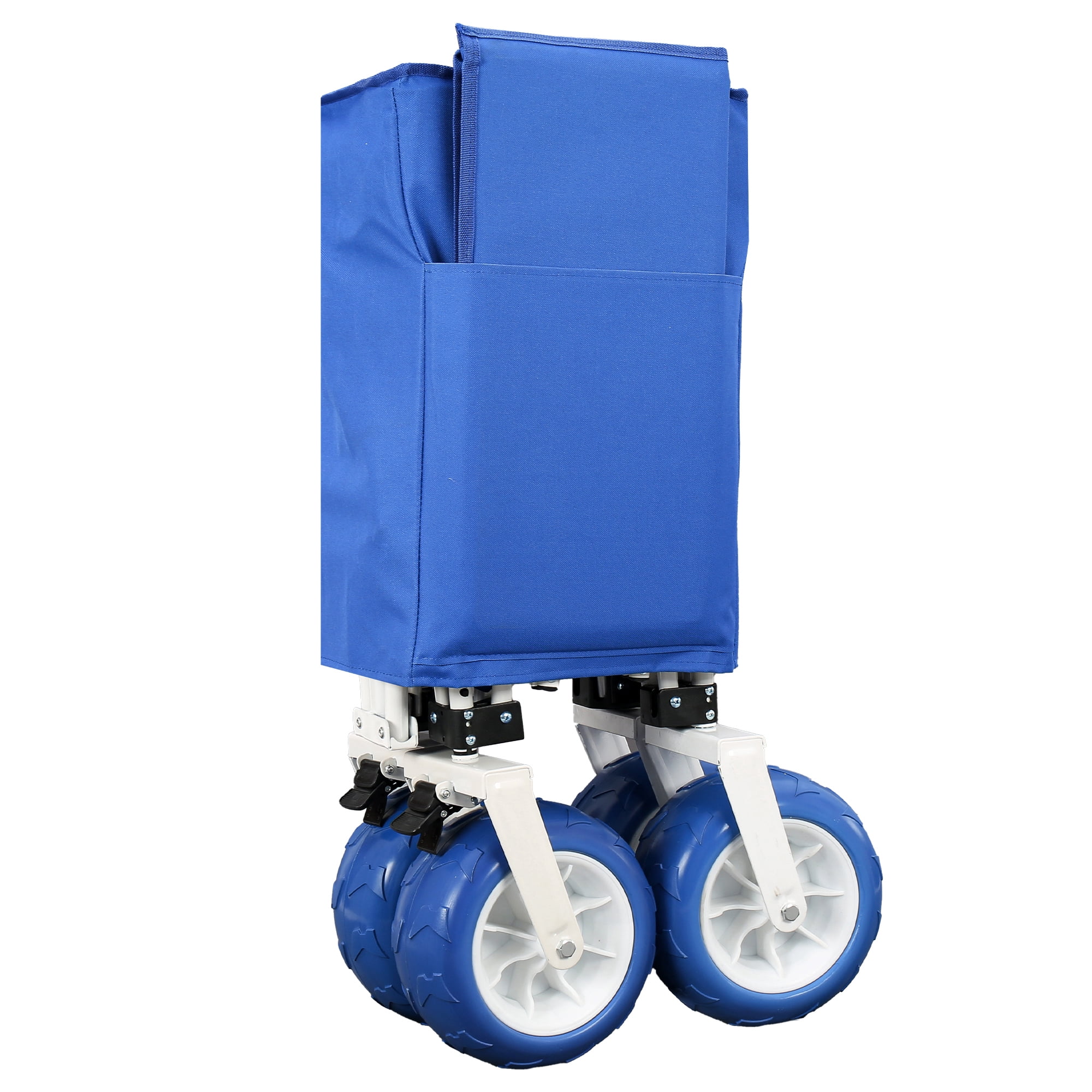 Foldable Beach Wagon with 9x4 All-Terrain Wheels 500 lbs Capacity 400L Storage Camping Cart