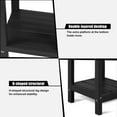 thumbnail image 7 of Nalone End Table Side Table Adirondack 16.5" Outdoor HDPE Plastic Side Table Small End Table for Living Room Bedroom Patio Farmhouse(Black), 7 of 7
