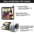thumbnail image 7 of Wine with Grapes Kitchen Oven Mitt and Pot Holder Sets 2 Pcs for Baking, Cooking and Grilling, Heat Resistant Up To 392 °F, 7 of 7