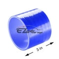 thumbnail image 2 of Silicone Hose Adapter Blue Coupler Pipe Connector + Clamp Intake 3" 3.5" 4", 2 of 3