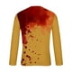 thumbnail image 4 of Blusas y camisas de manga larga y cuello redondo para hombre, camisetas casuales con estampado de moda y cuello redondo, blusas de licra de manga corta para hombre., 4 of 4