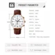thumbnail image 4 of Reloj De Pulsera Hombre Skmei 9301 Blanco/Marrón, 4 of 8