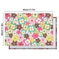 thumbnail image 5 of Pioneer Flower Floral Print Pattern Summer Placemats Table Placemats Set Of 6-Linen Kitchen Washable Placemats Table Mats 12x18 Inch Non-Slip Heat Resistant, 5 of 5