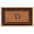 thumbnail image 2 of Calloway Mills 152961830D 18 x 30 in. Black Border Monogram Rectangular Doormat, Natural - Letter D, 2 of 4