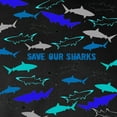 thumbnail image 3 of CafePress - Shark Collage Long Sleeve Dark T Shirt - Long Sleeve Dark T-Shirt, 3 of 4