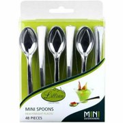 Lillian Mini Polished Silver Spoon 48 Count For Dessert [BULK] (480/Pack)