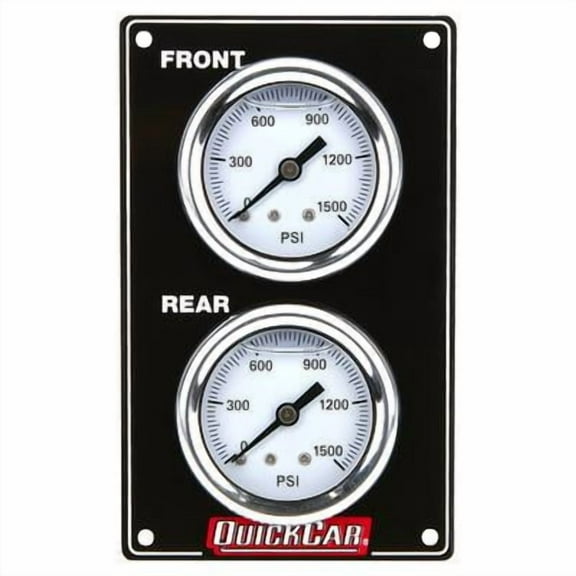 Quickcar Racing Products 61-105, Mini Brake Bias Gauge Panel Vertical Black