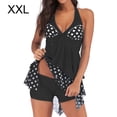 thumbnail image 3 of facefd Halter Women Backless Swimsuit Bench Suit Black XXL, 3 of 4