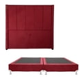 thumbnail image 1 of Box Base Cama King Size + Cabecera Nizza Rojo, 1 of 7