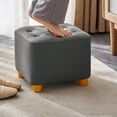 thumbnail image 7 of Fufafayo under $5 Small Stool Sofa Stool Doorway Shoe Changing Stool with Soft Padded Seat, Square Footstool FootRest for Living Room, Bedroom, Office, 7 of 7