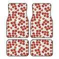 thumbnail image 1 of Lsque Tapis de Sol Imprimé Tomate 4 Pcs, Doublures en Caoutchouc Résistantes, Design Antidérapant, Protection Automobile Toutes Saisons, Véhicules, Voitures, Camions et SUV, 1 of 7