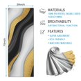 thumbnail image 2 of Black White Gold Wave Marble Pattern Hot Yoga Mat Towel Non Slip for Hot Yoga - Quick-Drying Yoga Mat Cover with 4 Corner Pockets with Travel Bag - Hot Yoga Towel Non Slip 74"x26", 2 of 6