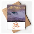 thumbnail image 1 of Ocean Spray mar ola ciencia naturaleza foto Nota en blanco del sobre de la tarjeta de agradecimiento, 1 of 4
