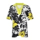 thumbnail image 4 of Fiudx Ofertas y Liquidaciones Blusas Estampadas Informales para Mujer, Camiseta de Manga Corta, Top con Cuello Vuelto, 4 of 5