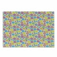 thumbnail image 1 of Modern Cutting Board, Circular Shaped Buttons Pattern in Various Sizes Print, Decorative Tempered Glass Cutting and Serving Board, Small Size, Multicolor, by Ambesonne, 1 of 1