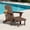 Brown, variant on KINGYES Folding Adjustable Adirondack Chair with Retractable Ottoman Set of 2 for Patio Garden, Grey