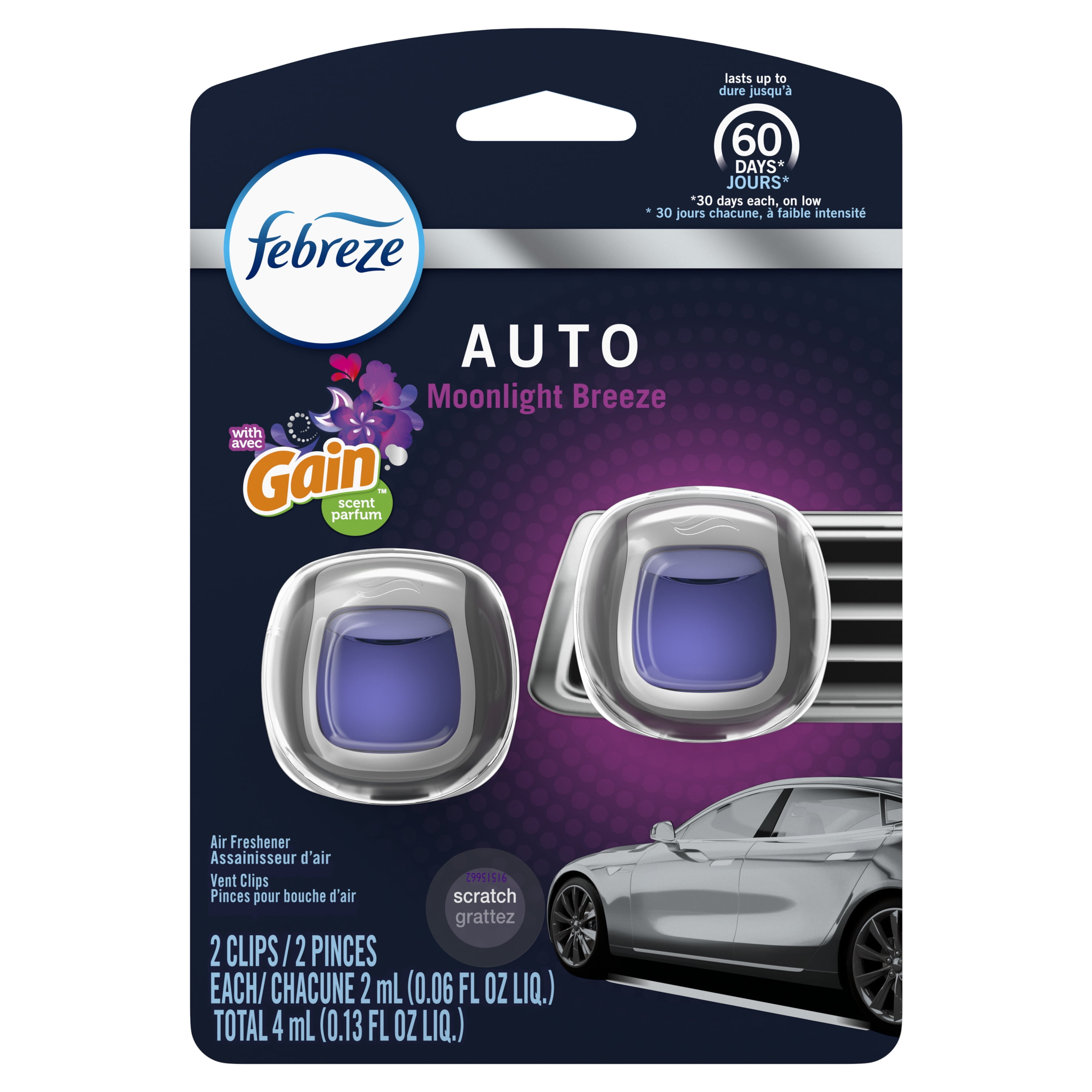 purple febreze car freshener