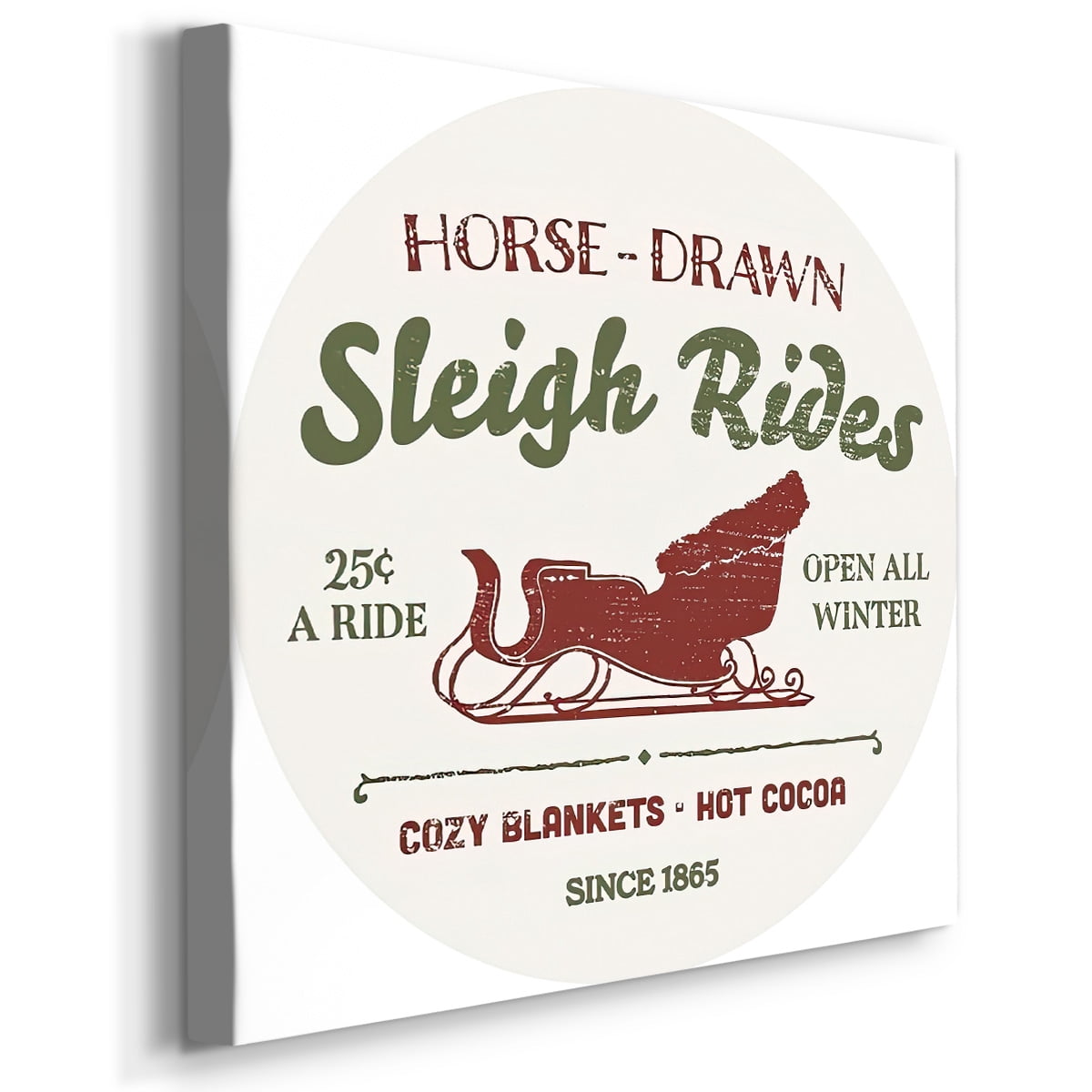Christmas Farm Sign Collection C- Gallery Wrapped Canvas