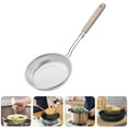 thumbnail image 3 of 1pc Stainless Steel Colander with Long Handle Filter Spoon Kitchen Gadget, 3 of 6