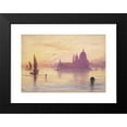 thumbnail image 2 of Edward Lear 14x11 Black Modern Framed Museum Art Print Titled - Santa Maria Della Salute, Venice, at Sunset (1865-1884), 2 of 5