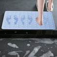 thumbnail image 1 of Alfombrilla de baño rectangular antideslizante con ventosas | Alfombrilla de ducha de PVC | Alfombrilla de masaje para pies para mayor seguridad en el baño y la ducha | Alfombrilla antideslizante de, 1 of 7