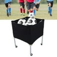 thumbnail image 3 of Carro De Bolas Con Ruedas, Carro De Almacenamiento De Bolas Negro Plegable Para Baloncesto, 3 of 7