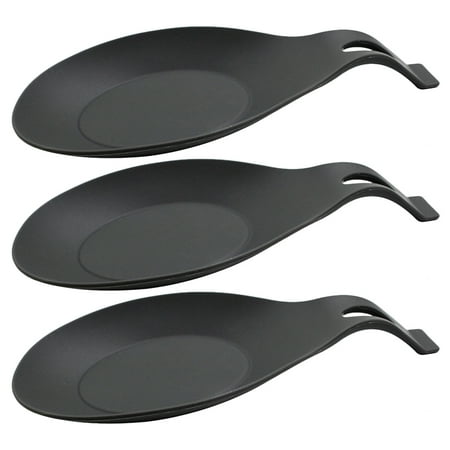 

3pcs Silicone Spoon Rest Kitchen Counters Silicone Spoon Holder Silicone Utensil Rest for Cooking