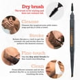 thumbnail image 4 of Crayon de Barbe pour Hommes - Crayon de Coiffure et de Toilettage - Imperméable, Résistant à la Transpiration, Solution Longue Durée avec Finition Naturelle - Couvre Barbe et Cuir Chevelu en Quelques Secondes - Noir, 4 of 6