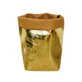 thumbnail image 5 of Big Sale ! Nomeni Home Textile Storage,Storage Case,Washable Kraft Paper Bag Plant Flowers Pots Multifunction Home Storage Bag Gold, 5 of 5