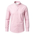 thumbnail image 4 of JAJAHO Boys Button Down Shirt Long Sleeve Plaid Dress Shirts With Pocket Stand Collar Regular Fit Blouses Formal Wear For Kids 2-14Y Trendy Tops, 4 of 4
