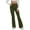 Green-2, variant on QHFBli Womens Flare Legging Yoga Pants Palazzo Pants Form Fitting Comfty High Waist Bell Bottom Pants