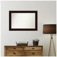 thumbnail image 5 of Amanti Art Custom Framed Wall and Bathroom Mirror (26.25 x 37.25 in.), Coffee Bean Brown Frame, 5 of 7