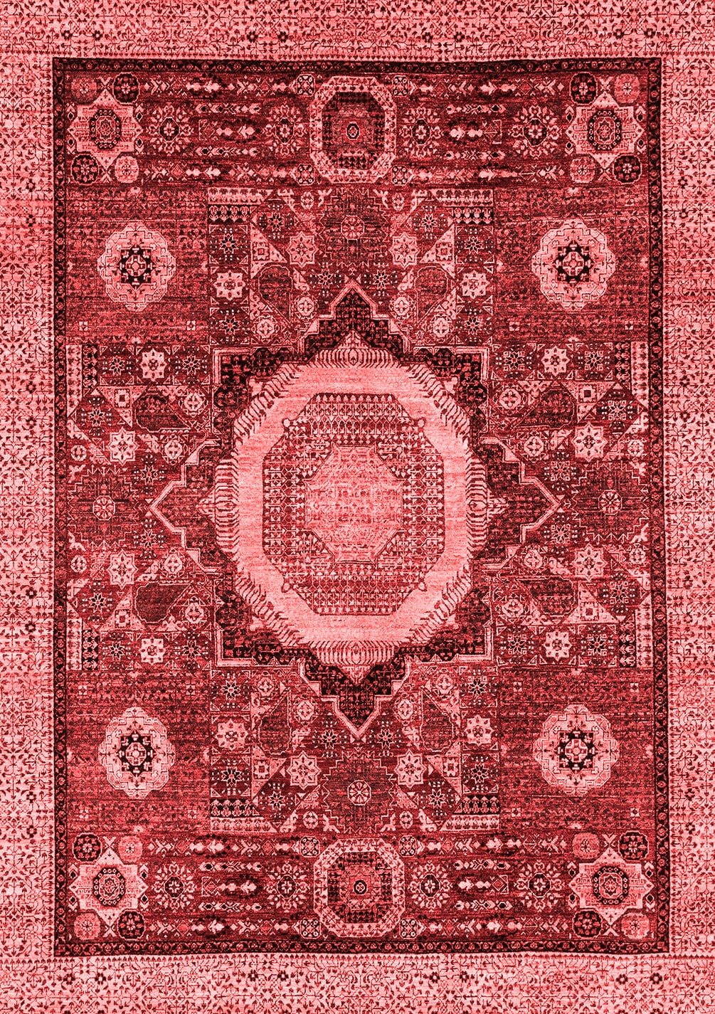 Ruby Red Area Rugs Ahgly Company Machine Washable Indoor Rectangle Abstract Red Modern ...