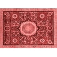 thumbnail image 1 of Ahgly Company Indoor Rectangle Abstract Red Modern Area Rugs, 2' x 3', 1 of 4